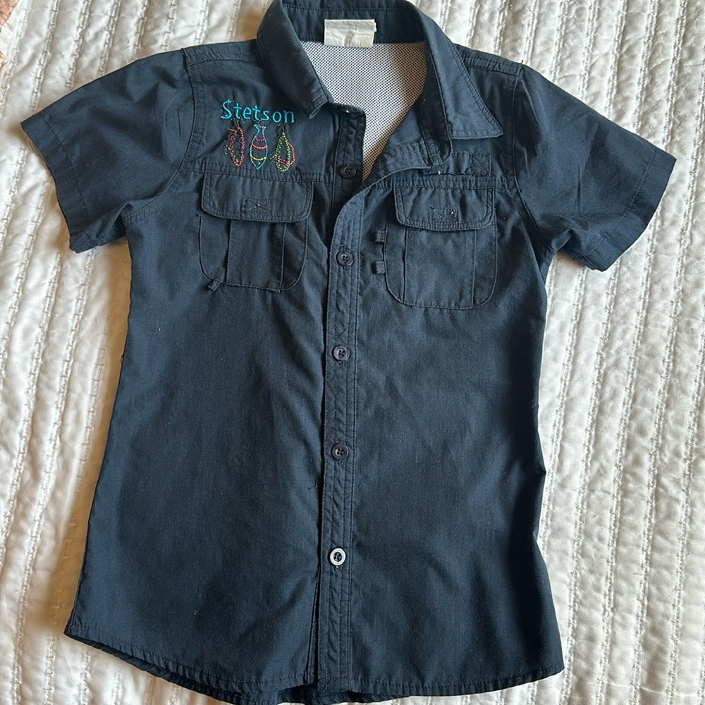 Stetson embroidered fishing shirt